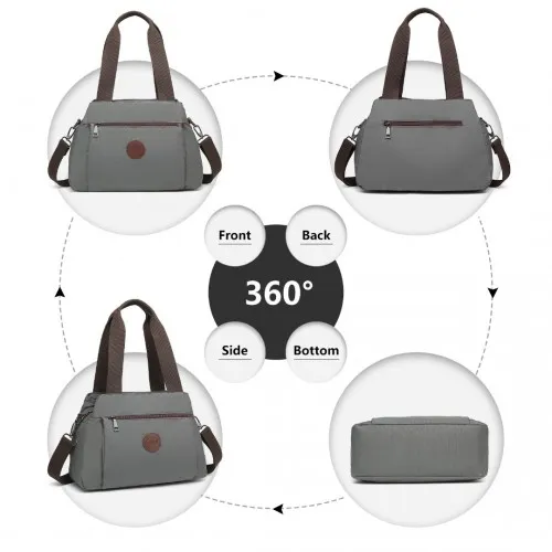 EH2239 - Kono Waterproof Multi-Functional Handbag Cross Body Bag - Grey sold by Beagle Boutique product image thumbnail 3