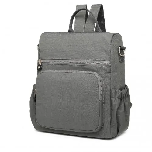 EH2107 - Kono Multi Way Anti-theft Waterproof Backpack Shoulder Bag - Grey sold by Beagle Boutique product image thumbnail 2