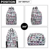 E1401B - Miss Lulu Large Backpack Butterfly Blue sold by Beagle Boutique