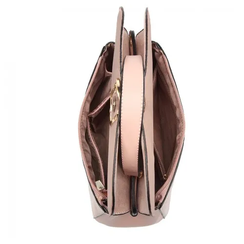 LB6871-MISS LULU STYLISH LADIES LEATHER HANDBAG SHOULDER BAG PINK sold by Beagle Boutique product image thumbnail 3