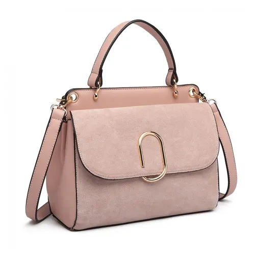LB6871-MISS LULU STYLISH LADIES LEATHER HANDBAG SHOULDER BAG PINK sold by Beagle Boutique product image thumbnail 2