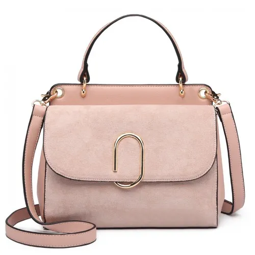 LB6871-MISS LULU STYLISH LADIES LEATHER HANDBAG SHOULDER BAG PINK sold by Beagle Boutique