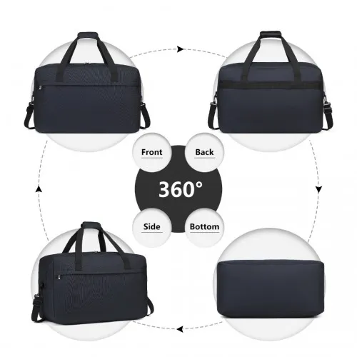 E1960L - Kono Lightweight Multi Purpose Unisex Sports Travel Duffel Bag - Dark Blue sold by Beagle Boutique product image thumbnail 3