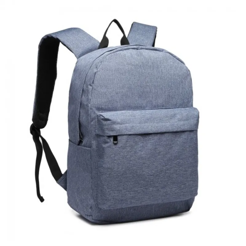 E1930 - Kono Durable Polyester Everyday Backpack With Sleek Design - Blue sold by Beagle Boutique