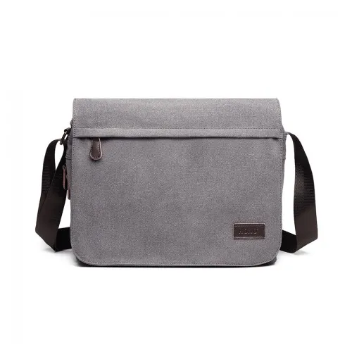 LB1925 - Kono Classic Expanding Messenger Bag - Grey sold by Beagle Boutique product image thumbnail 2