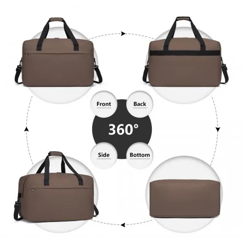 E1960L - Kono Lightweight Multi Purpose Unisex Sports Travel Duffel Bag - Brown sold by Beagle Boutique product image thumbnail 3
