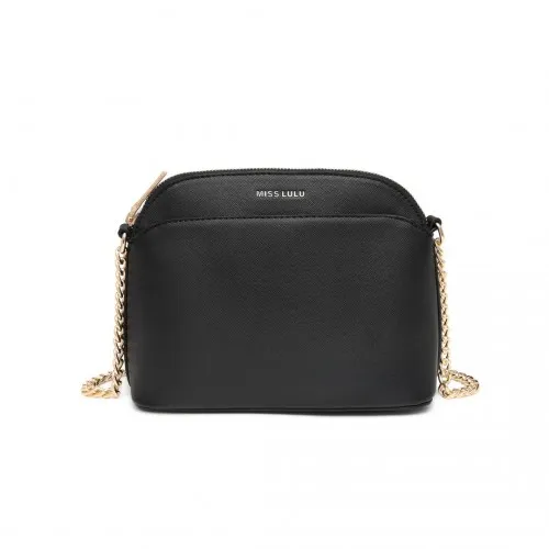LT2101 - Miss Lulu Cross-Body Sleek Handbag - Black sold by Beagle Boutique product image thumbnail 2