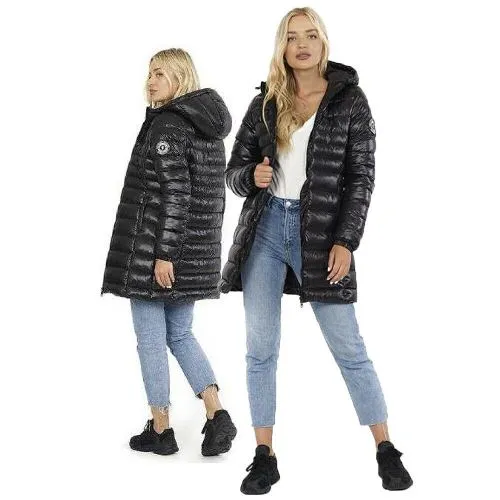 Ladies Brave Soul EverettLong2 Padded Jacket sold by Beagle Boutique product image thumbnail 5