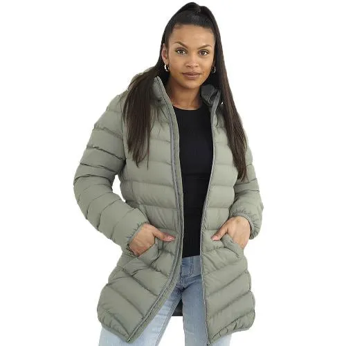 Ladies Brave Soul Grantlong Padded Long Coat sold by Beagle Boutique product image thumbnail 2