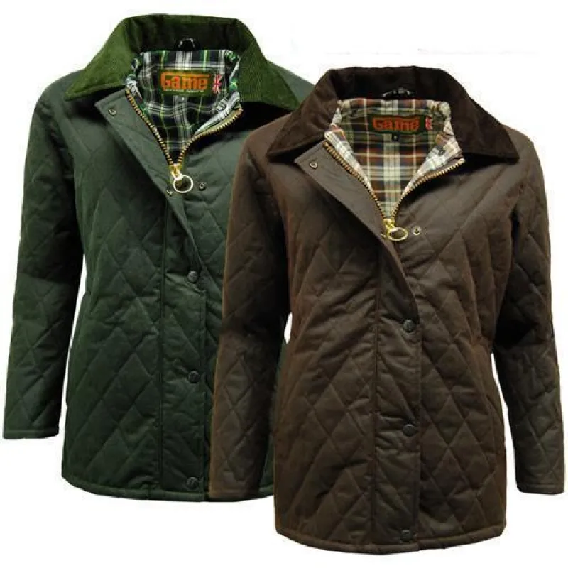 Game Zara Quilted Wax Jacket sold by Beagle Boutique