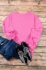 Bonbon Plain Drop Shoulder Crewneck Pullover Sweatshirt sold by Beagle Boutique