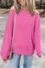 Bonbon Plain Drop Shoulder Crewneck Pullover Sweatshirt sold by Beagle Boutique