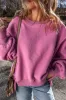 Bright Pink Sherpa Seamed Drop Shoulder Oversized Sweatshirt sold by Beagle Boutique