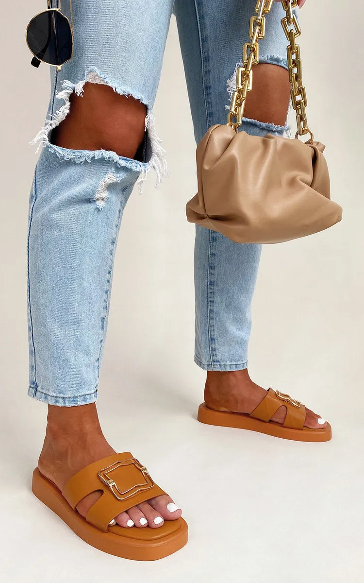 Faux Leather Slip On Sandals sold by Beagle Boutique product image thumbnail 5