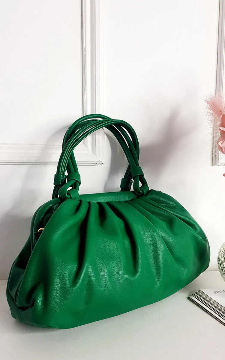 Faux Leather Bag with Handle Detail sold by Beagle Boutique product image thumbnail 4