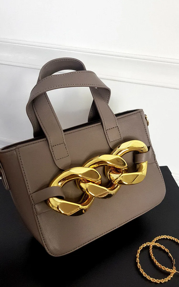 Faux Leather Bag with Extreme Chain Detail sold by Beagle Boutique product image thumbnail 5