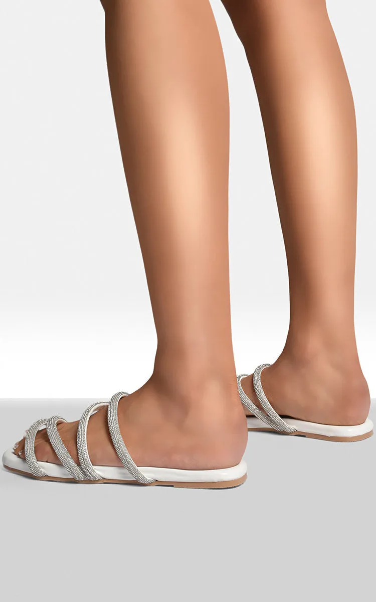 Embellished Asymmetrical Strap Flat Sandals sold by Beagle Boutique product image thumbnail 2