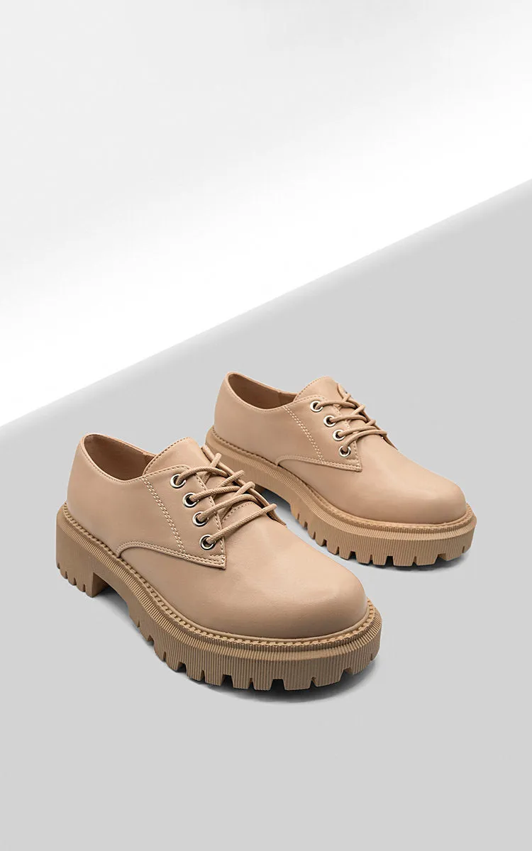 Chunky Faux Leather Derby Shoes sold by Beagle Boutique product image thumbnail 4