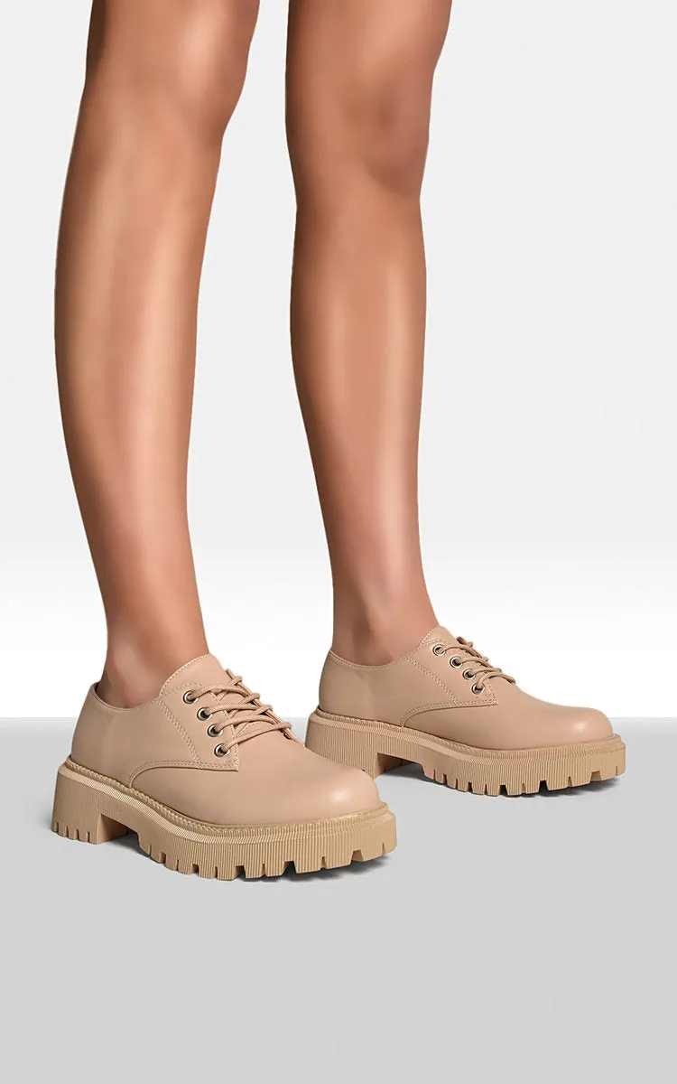 Chunky Faux Leather Derby Shoes sold by Beagle Boutique product image thumbnail 2