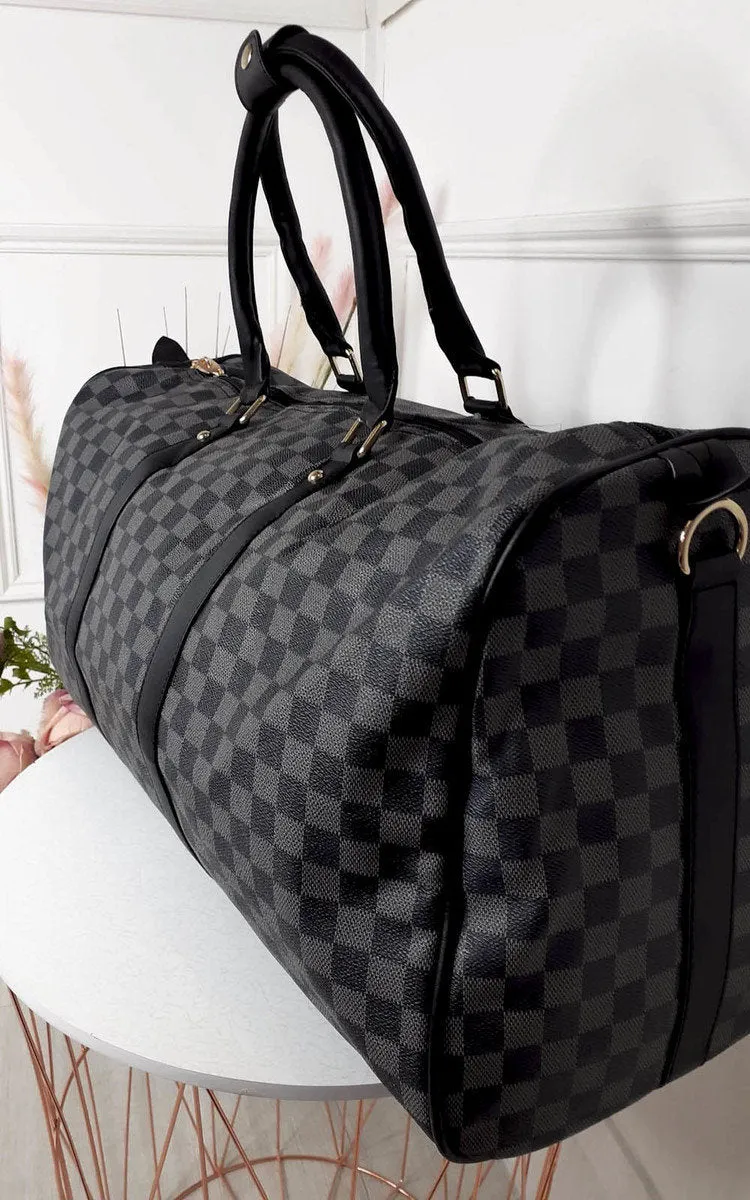 Checked Print Overnight Bag sold by Beagle Boutique