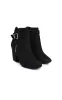 Buckle Faux Suede Ankle Boots sold by Beagle Boutique