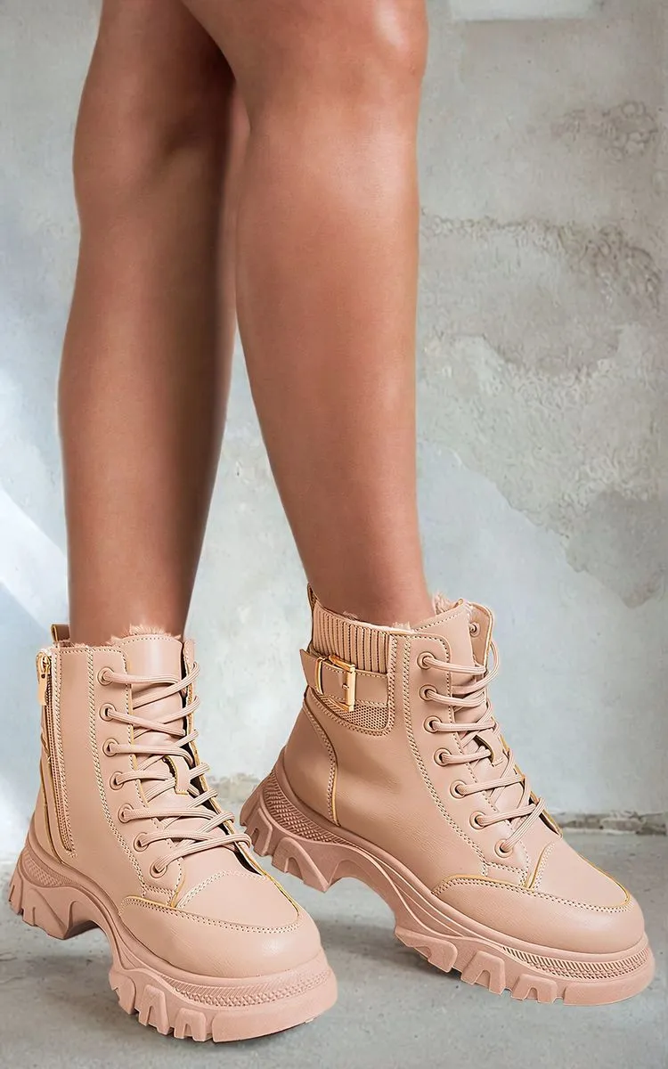Chunky Lace Up Platform Ankle Boots sold by Beagle Boutique product image thumbnail 4