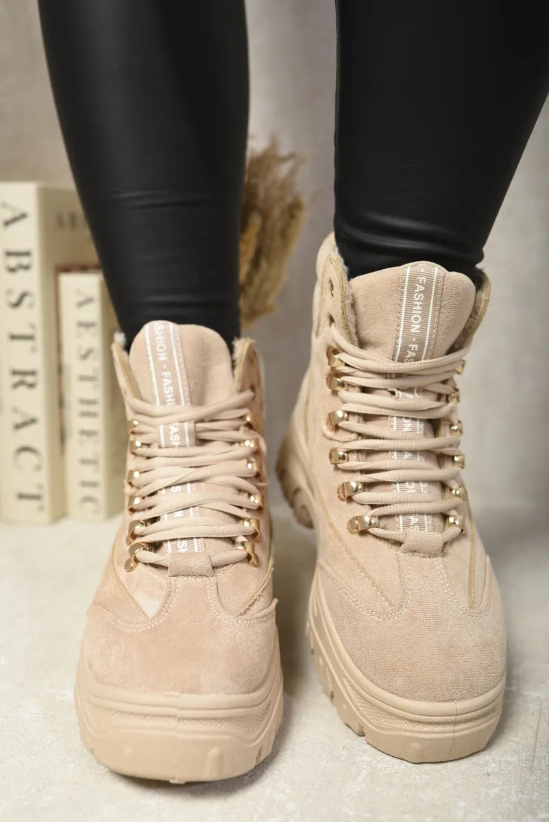 Chunky Lace-Up Platform Ankle Boots sold by Beagle Boutique product image thumbnail 5