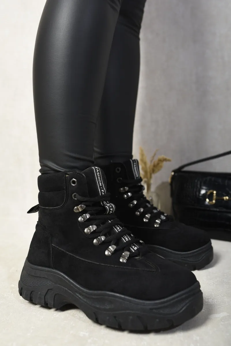 Chunky Lace-Up Platform Ankle Boots sold by Beagle Boutique product image thumbnail 3