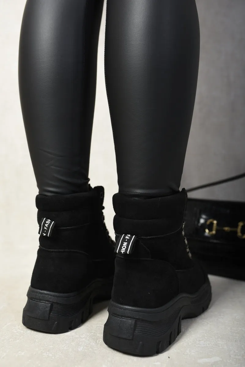 Chunky Lace-Up Platform Ankle Boots sold by Beagle Boutique product image thumbnail 2