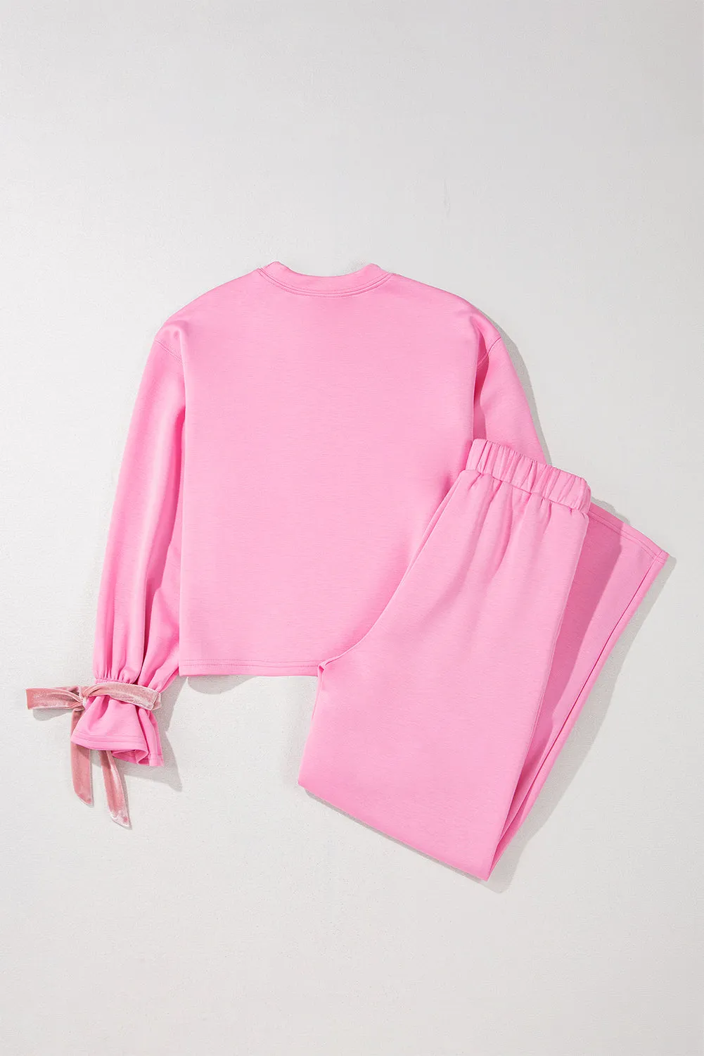 Bonbon Solid Colour Drawstring Long Sleeve Top and Trousers Set sold by Beagle Boutique product image thumbnail 5