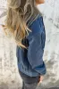 Real Teal Corduroy Drawstring Hooded Pocket Zip Up Jacket sold by Beagle Boutique