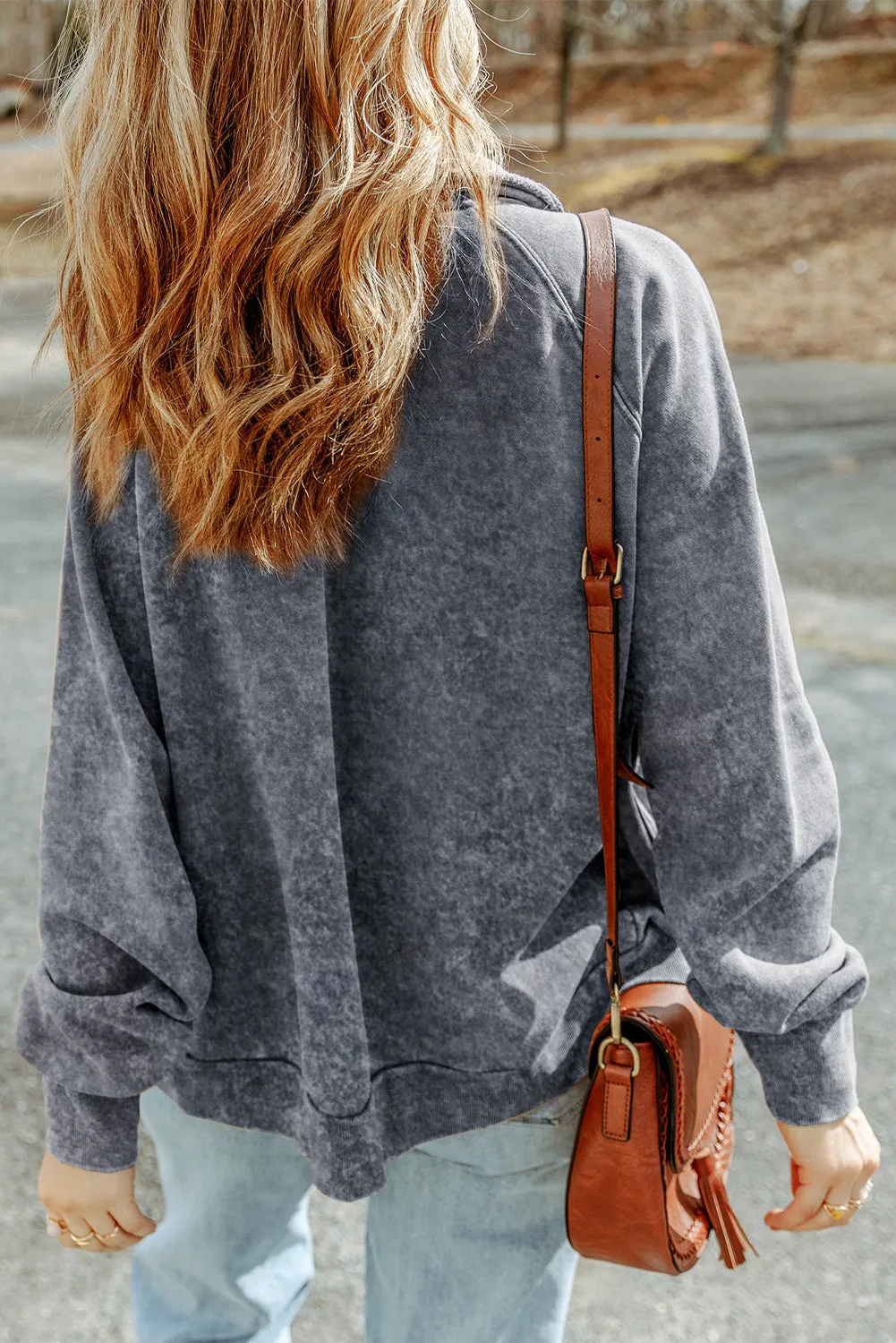 Grey Vintage Washed Flap Pocket Button Shacket sold by Beagle Boutique product image thumbnail 2