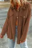 Grey Contrast Flap Pockets Relaxed Shacket sold by Beagle Boutique