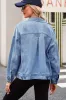 Wild Wind Washed Oversize Pocketed Denim Jacket sold by Beagle Boutique