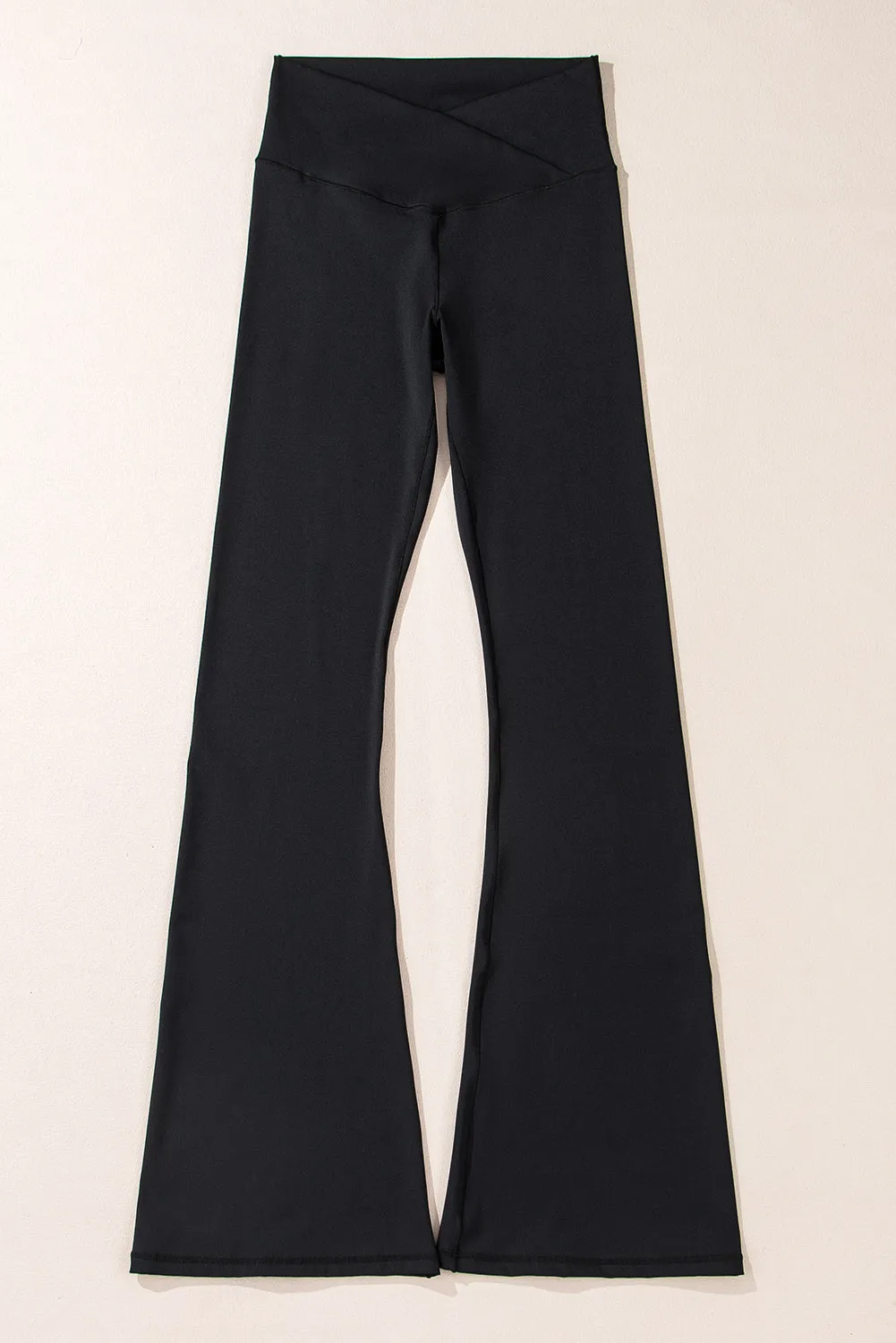 Black V Shape High Waist Flared Leggings sold by Beagle Boutique product image thumbnail 5