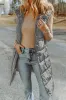 Dark Grey Hooded Long Quilted Sleeveless Coat sold by Beagle Boutique