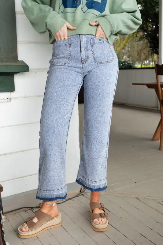 DUAL STRIPE BAGGY JEANS [STONEWASH] | Parallel