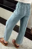 Myosotis Mineral Wash Drawstring Waist Loose Straight Denim Trousers sold by Beagle Boutique