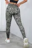 Grey Classic Leopard Print Active Leggings sold by Beagle Boutique