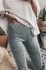 Dark Grey Vintage Wash Ribbed Leggings sold by Beagle Boutique