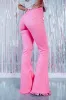 Pink Vintage High Waist Flare Leg Ripped Raw Hem Jeans sold by Beagle Boutique
