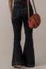 Black High Waist Button Front Flare Jeans sold by Beagle Boutique
