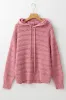 Peach Blossom Pointelle Knit Raglan Sleeve Hooded Sweater sold by Beagle Boutique