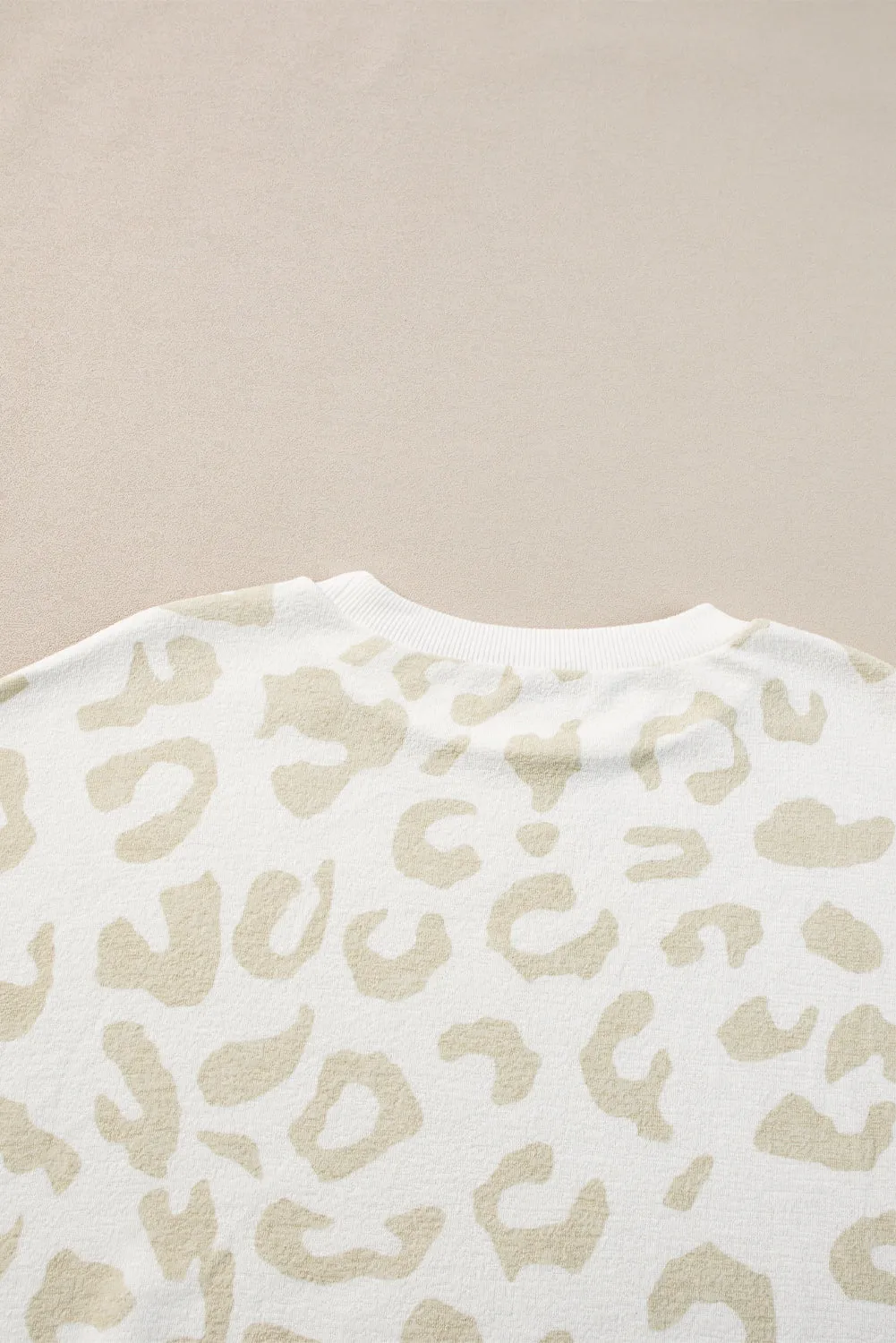White Leopard Pullover and Drawstring Pants Lounge Set sold by Beagle Boutique product image thumbnail 4