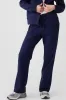Navy Blue Solid Colour Fleece Lined Drawstring Waist Casual Trousers sold by Beagle Boutique