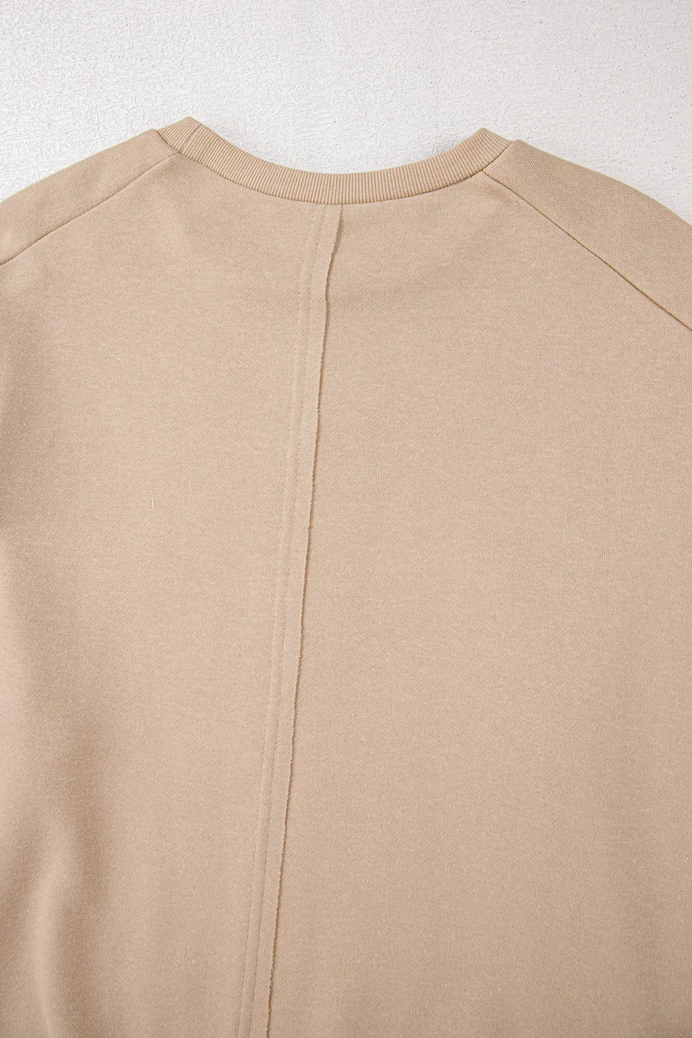 Pale Khaki Floral Peace Sign Graphic Washed Terry Plus Size Sweatshirt sold by Beagle Boutique product image thumbnail 3