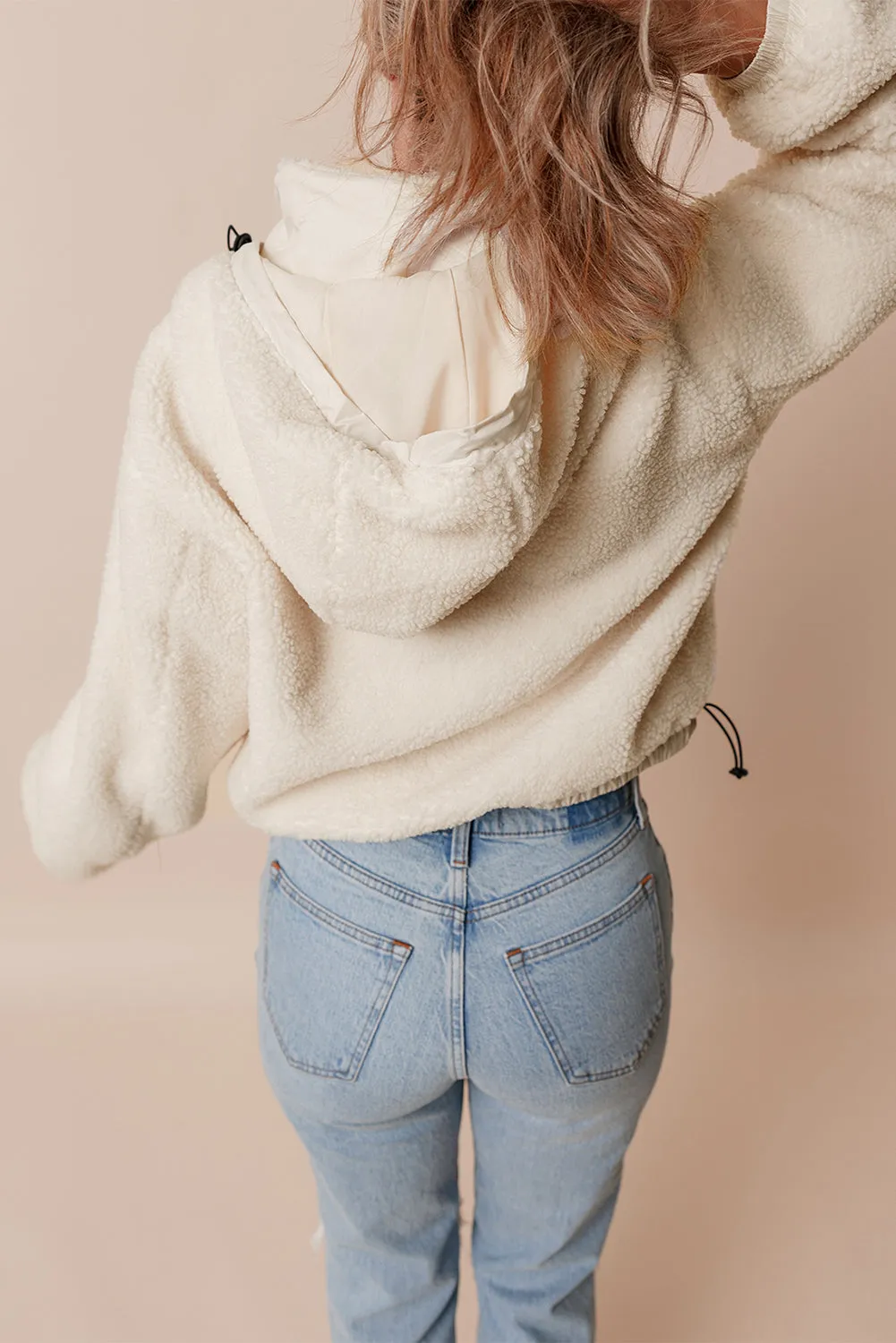 Jet Stream Zip-up Pocketed Hooded Sherpa Jacket sold by Beagle Boutique product image thumbnail 2