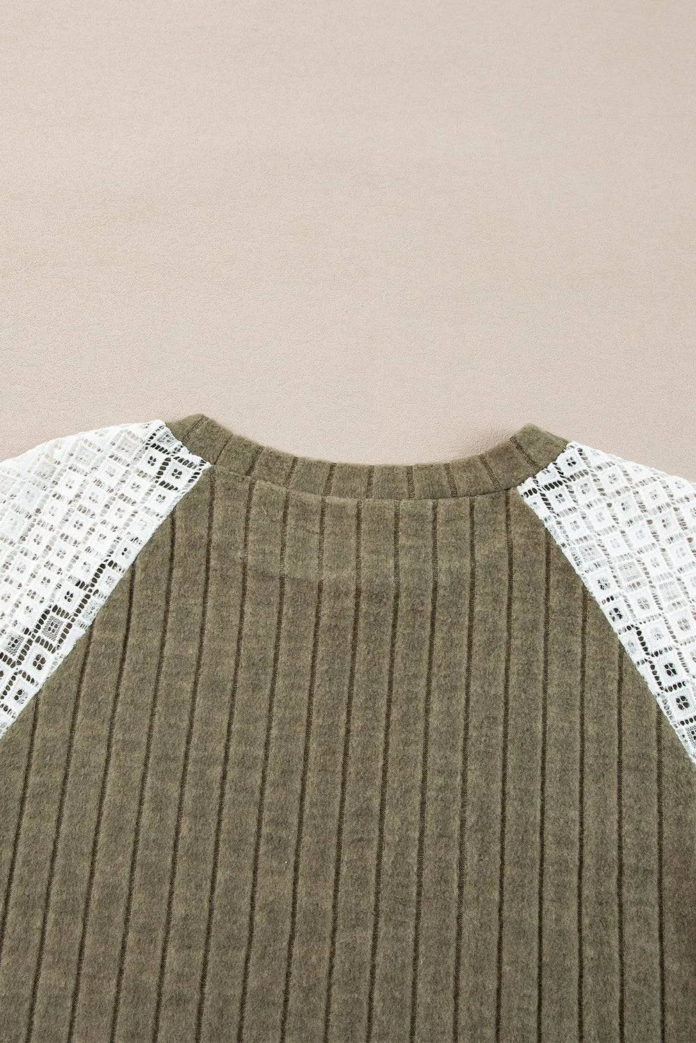 Vineyard Green Plus Size Textured Floral Patchwork Raglan Sleeve Blouse sold by Beagle Boutique product image thumbnail 5