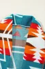 Sky Blue Aztec Printed Lapel Bell Sleeve Jacket sold by Beagle Boutique