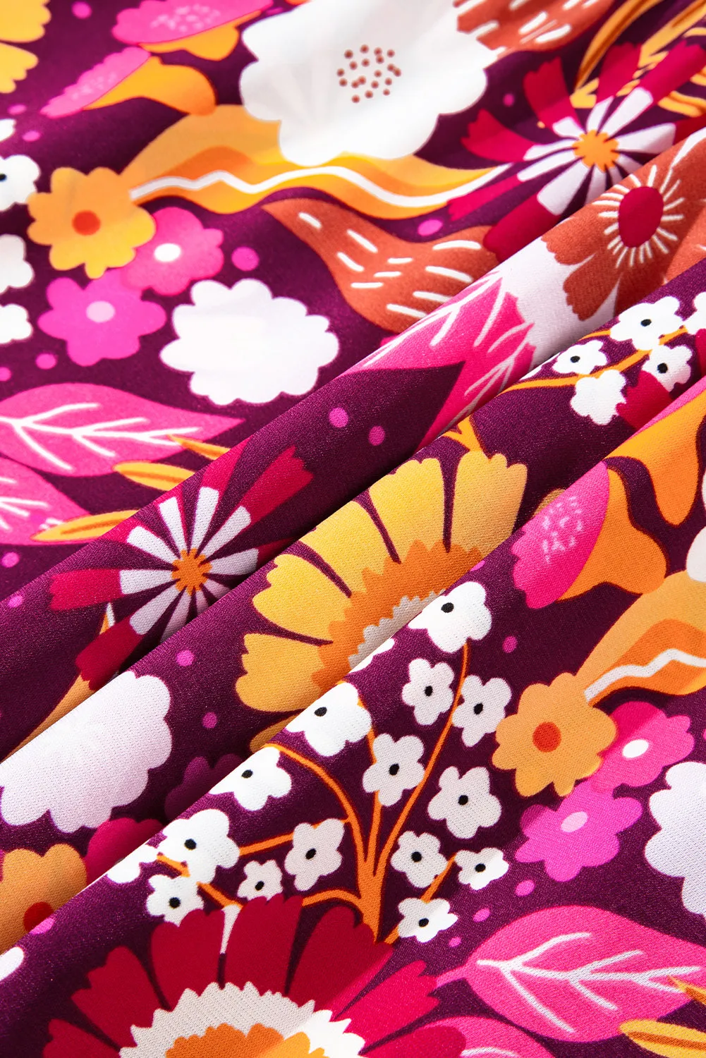 Purple Collared Tiered Flowy Long Dress sold by Beagle Boutique product image thumbnail 4